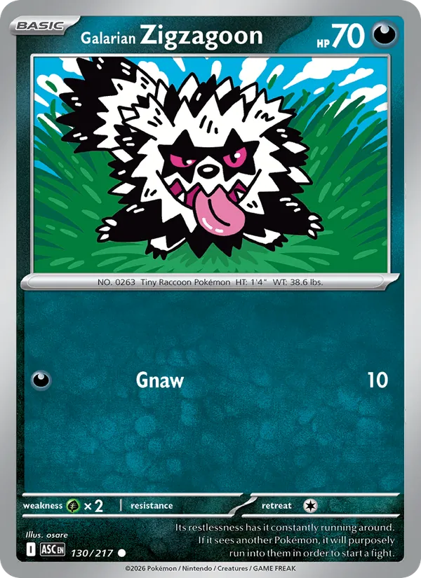 Zigzagoon de Galar 130/217