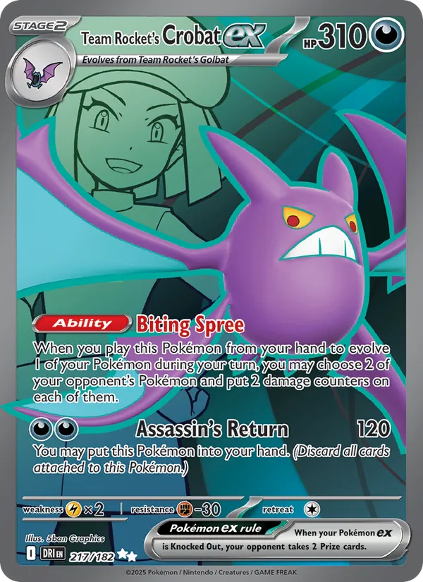 Crobat ex da Equipe Rocket 217/182