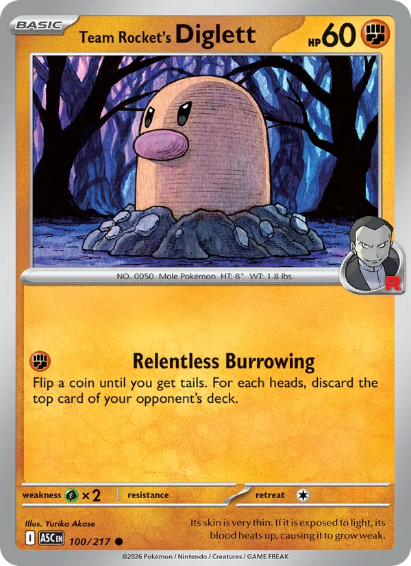 Diglett da Equipe Rocket 100/217