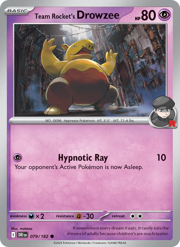 Drowzee da Equipe Rocket 079/182