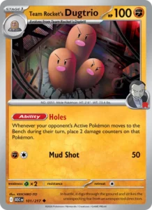 Dugtrio da Equipe Rocket 101/217