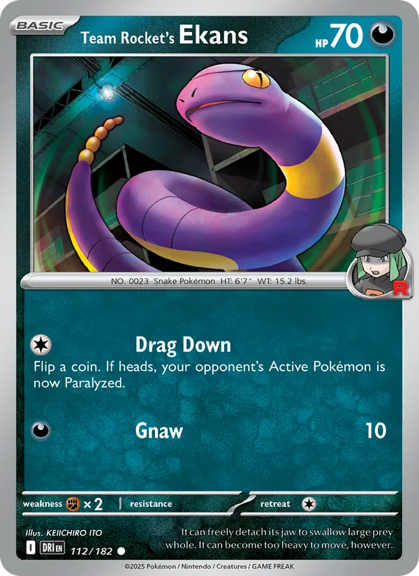 Ekans da Equipe Rocket 112/182
