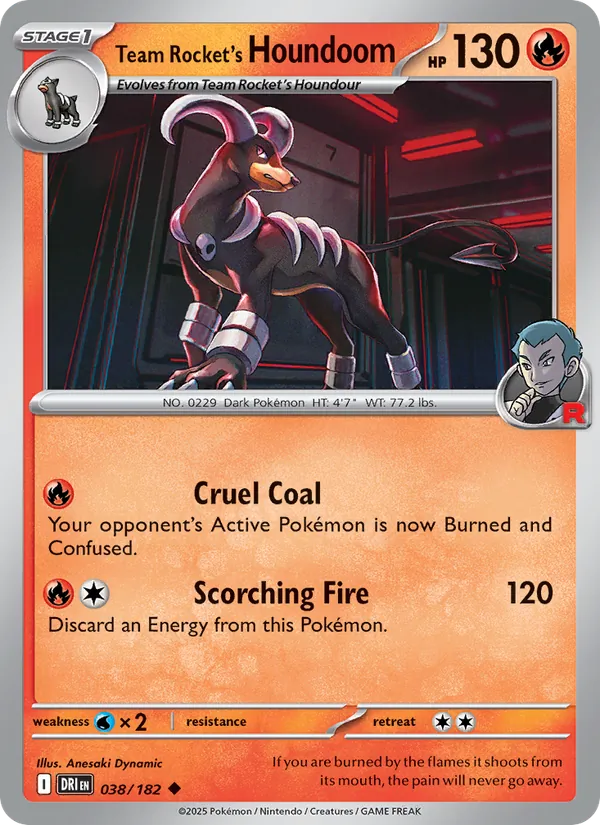 Houndoom da Equipe Rocket 038/182