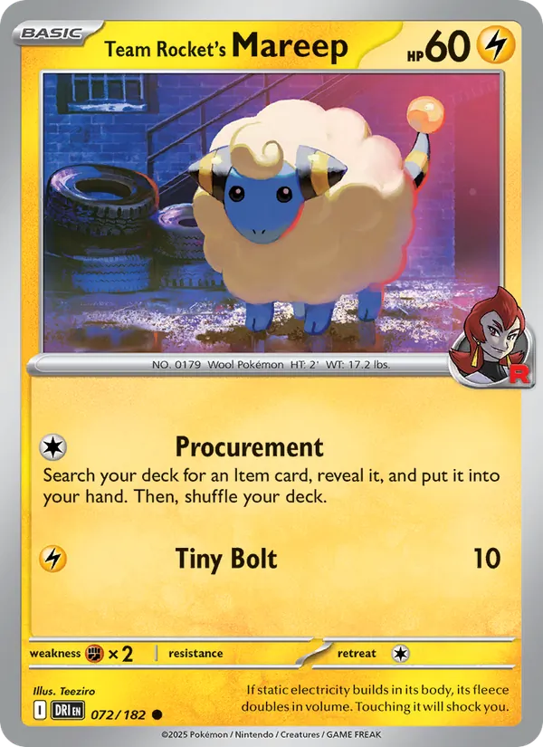 Mareep da Equipe Rocket 072/182