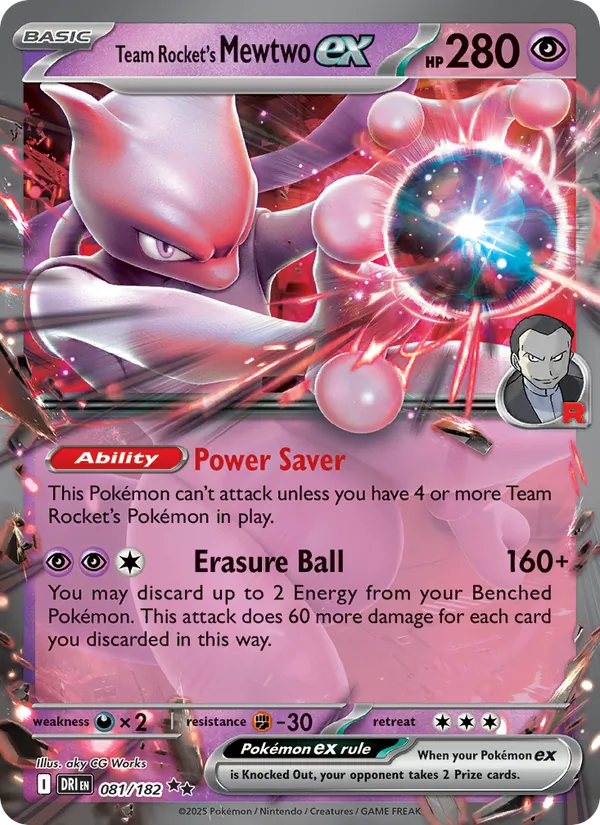 Mewtwo ex da Equipe Rocket 081/182