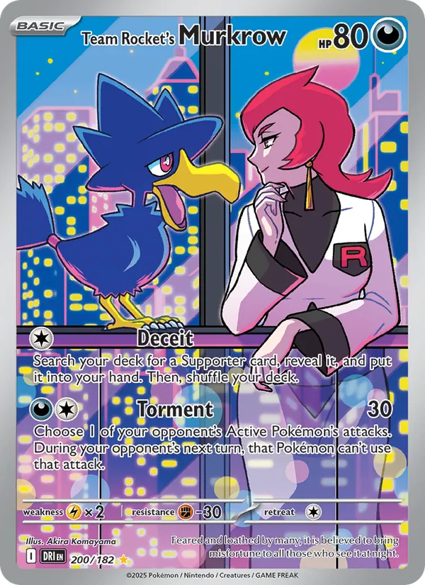 Murkrow da Equipe Rocket 200/182