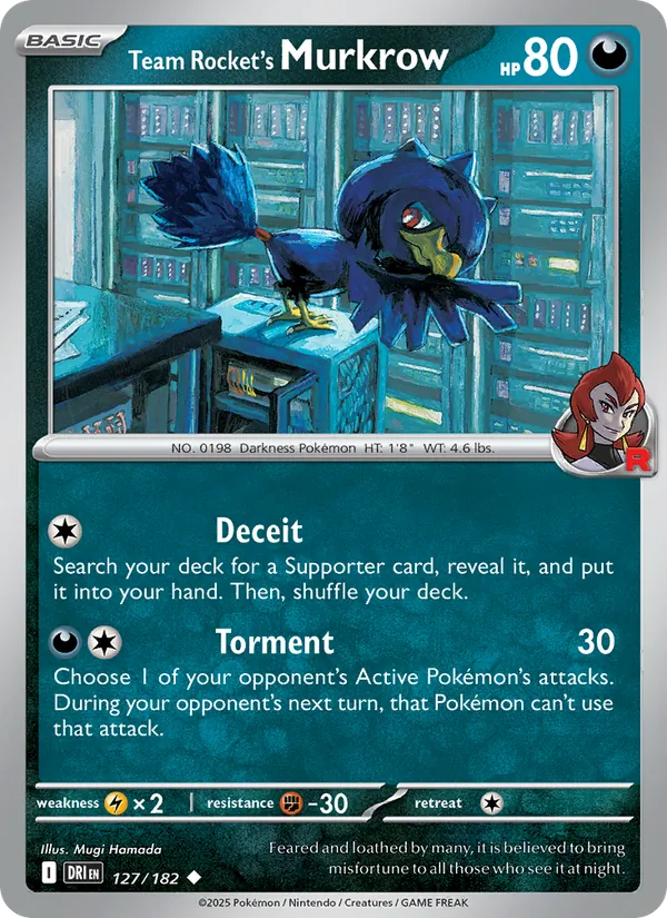 Murkrow da Equipe Rocket 127/182