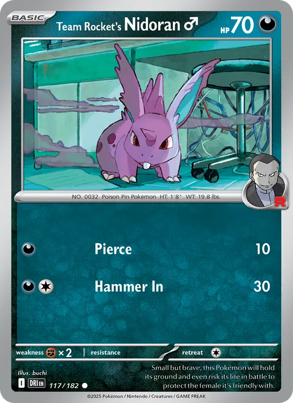 Nidoran♂ da Equipe Rocket 117/182