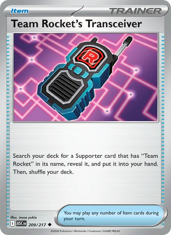 Transmissor da Equipe Rocket 209/217