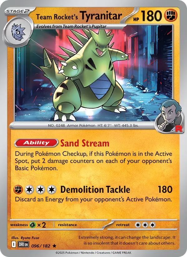 Tyranitar da Equipe Rocket 096/182